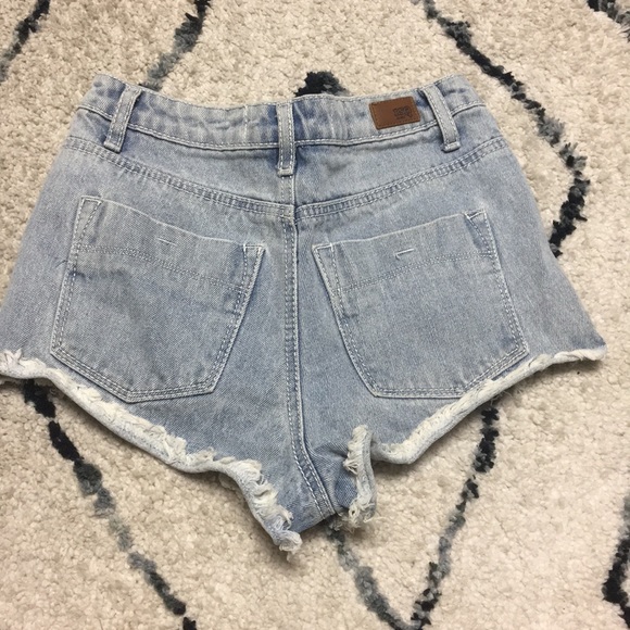 High Waisted Denim Shorts - Picture 2 of 2